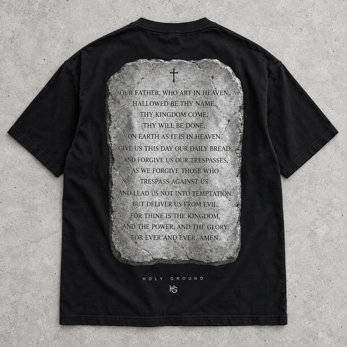 Let’s Pray – Rhinestone Black Tee