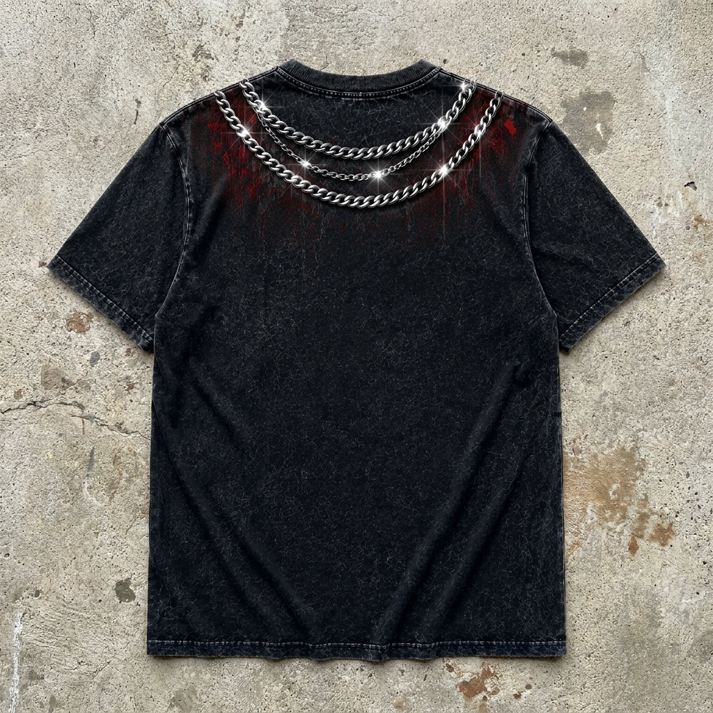 Cross Chains - Washed Graphic Tee