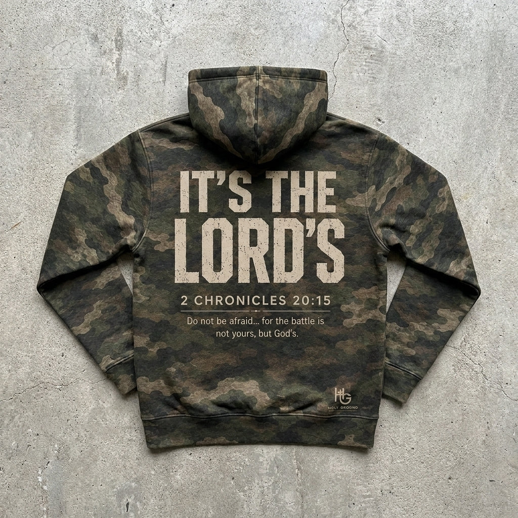 The Battle Is Not Yours - Camo Pullover Hoodie