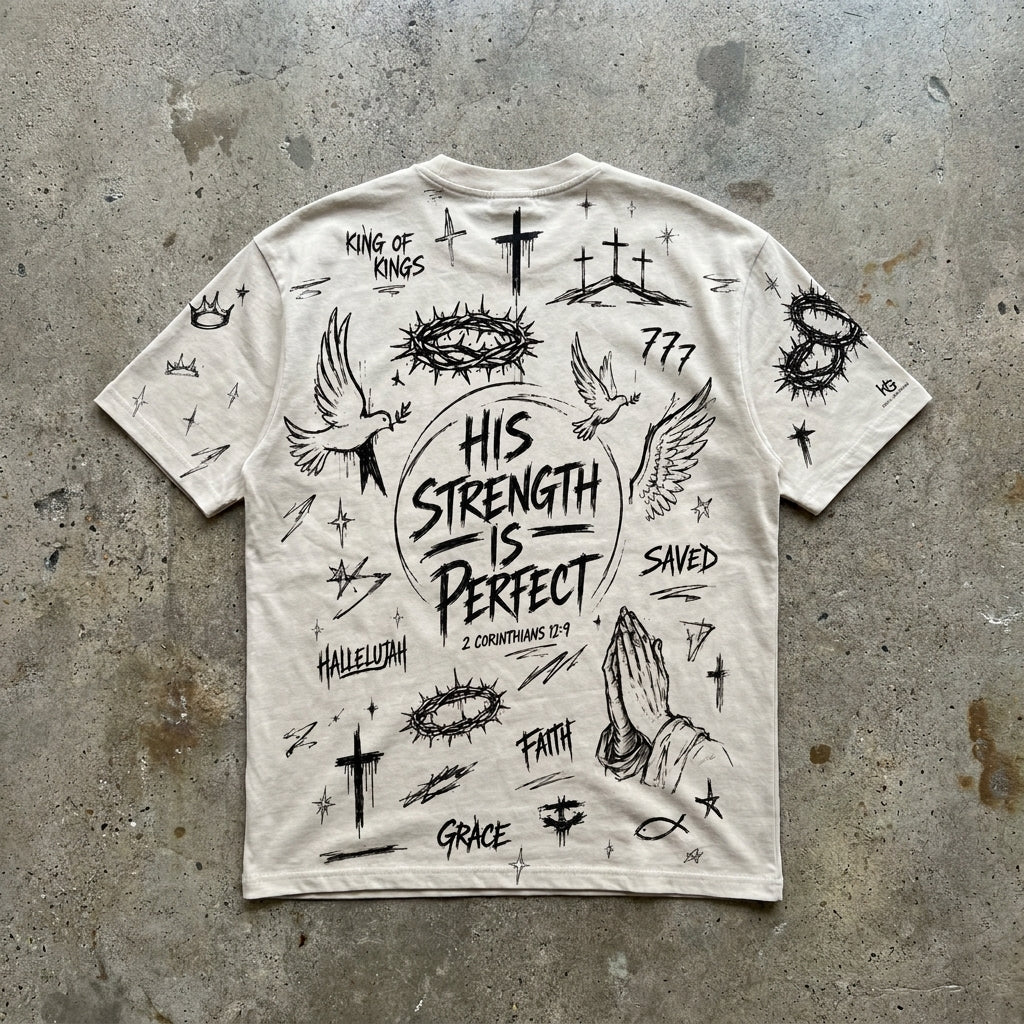 His Strength Is Perfect - Boxy Tee