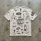 His Strength Is Perfect - Boxy Tee