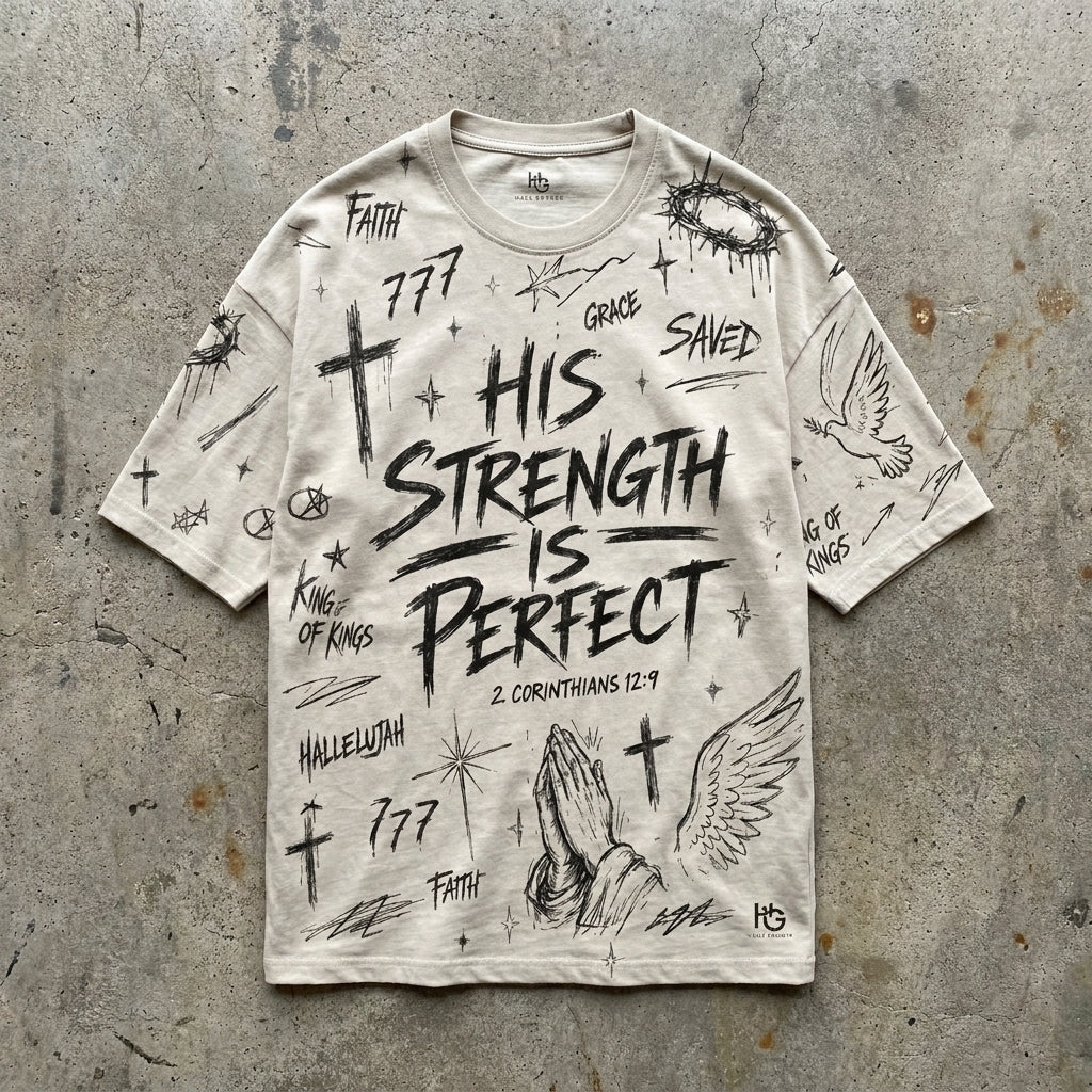 His Strength Is Perfect - Boxy Tee