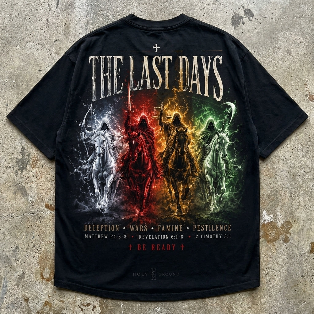Time Is Running Out – Oversized Black Tee