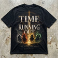 Time Is Running Out – Oversized Black Tee
