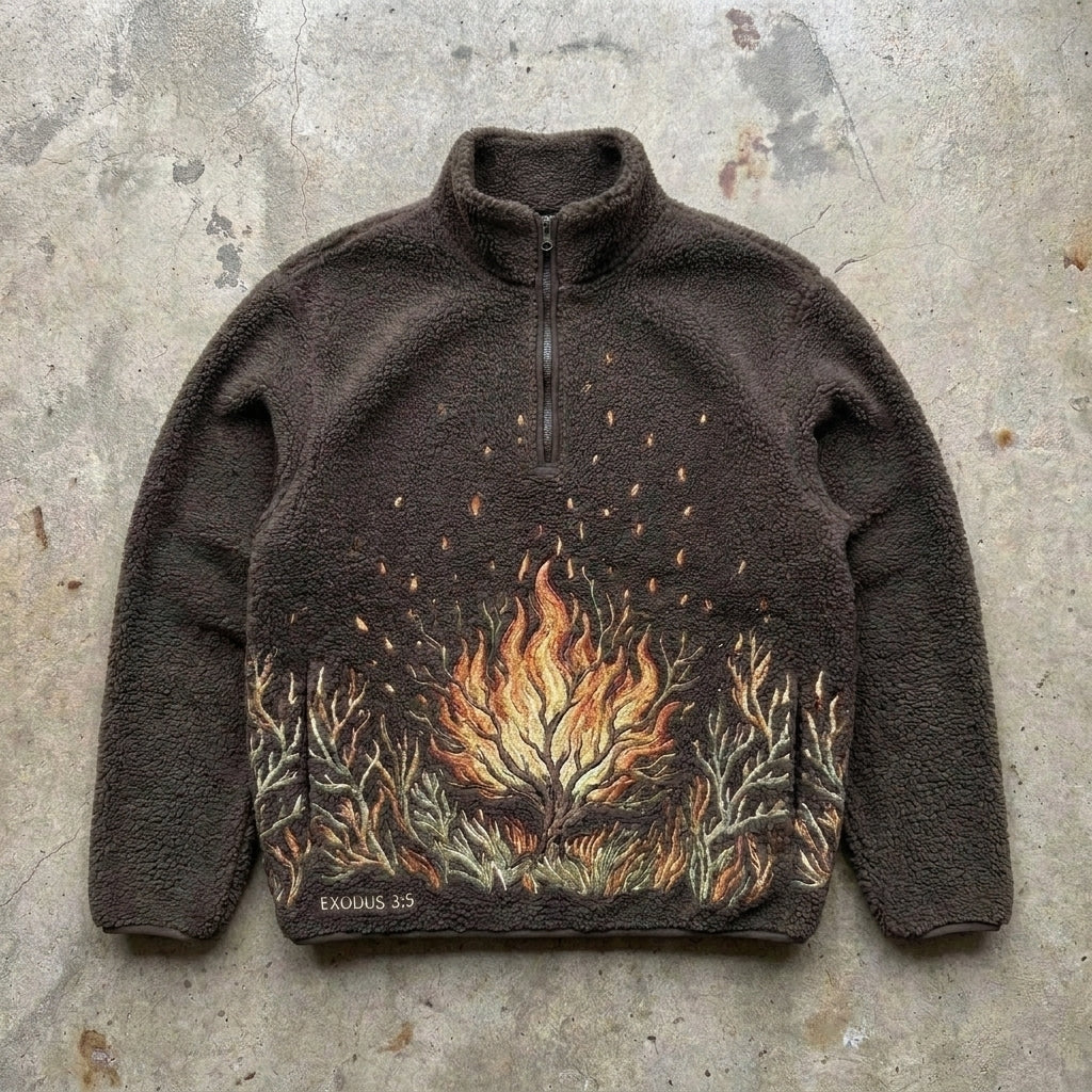 Burning Bush - Chocolate Sherpa Quarter-Zip