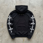Holy Ground – Cross Sleeve Black Zip Hoodie
