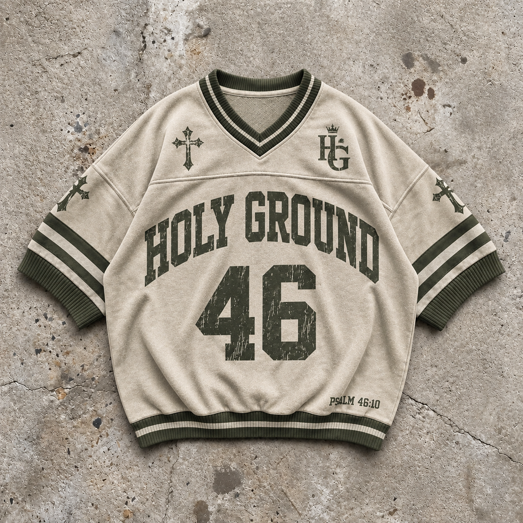 Holy Ground 46 – Cream Varsity Jersey