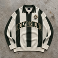 Holy Ground – Forest Stripe Knit Polo